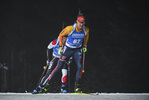 11.03.2020, xsoex, Biathlon IBU Weltcup NoveMesto na Morave, Sprint Herren, v.l. Johannes Kuehn (Germany) in Aktion / in action competes