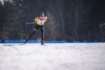 12.03.2020, xkvx, Biathlon IBU Cup Obertilliach, Sprint Herren, v.l. David Zobel (Germany)  / 