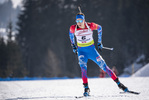 12.03.2020, xkvx, Biathlon IBU Cup Obertilliach, Sprint Herren, v.l. Vasilii Tomshin (Russia)  / 