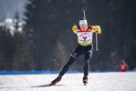 12.03.2020, xkvx, Biathlon IBU Cup Obertilliach, Sprint Herren, v.l. Justus Strelow (Germany)  / 