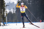 12.03.2020, xkvx, Biathlon IBU Cup Obertilliach, Sprint Herren, v.l. Justus Strelow (Germany)  / 