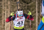 12.03.2020, xkvx, Biathlon IBU Cup Obertilliach, Sprint Herren, v.l. Erlend Bjoentegaard (Norway)  / 
