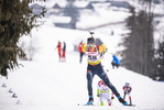 12.03.2020, xkvx, Biathlon IBU Cup Obertilliach, Sprint Herren, v.l. Dominic Schmuck (Germany)  / 