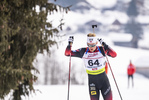 12.03.2020, xkvx, Biathlon IBU Cup Obertilliach, Sprint Herren, v.l. Aleksander Fjeld Andersen (Norway)  / 