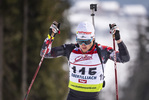 12.03.2020, xkvx, Biathlon IBU Cup Obertilliach, Sprint Herren, v.l. Sebastian Trixl (Austria)  / 