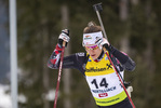 12.03.2020, xkvx, Biathlon IBU Cup Obertilliach, Sprint Damen, v.l. Kristina Oberthaler (Austria)  / 
