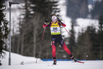 12.03.2020, xkvx, Biathlon IBU Cup Obertilliach, Sprint Damen, v.l. Aasne Skrede (Norway)  / 
