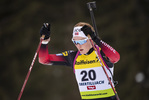 12.03.2020, xkvx, Biathlon IBU Cup Obertilliach, Sprint Damen, v.l. Aasne Skrede (Norway)  / 