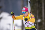 12.03.2020, xkvx, Biathlon IBU Cup Obertilliach, Sprint Damen, v.l. Stefanie Scherer (Germany)  / 