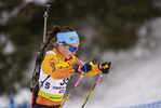 12.03.2020, xkvx, Biathlon IBU Cup Obertilliach, Sprint Damen, v.l. Marion Deigentesch (Germany)  / 