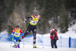 12.03.2020, xkvx, Biathlon IBU Cup Obertilliach, Sprint Damen, v.l. Anna Gandler (Austria)  / 