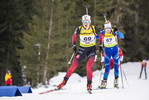 12.03.2020, xkvx, Biathlon IBU Cup Obertilliach, Sprint Damen, v.l. Juni Arnekleiv (Norway)  / 