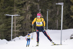 12.03.2020, xkvx, Biathlon IBU Cup Obertilliach, Sprint Damen, v.l. Luise Mueller (Germany)  / 