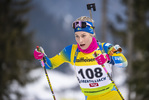 12.03.2020, xkvx, Biathlon IBU Cup Obertilliach, Sprint Damen, v.l. Anna Hedstrom (Sweden)  / 