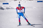 13.03.2020, xkvx, Biathlon IBU Cup Obertilliach, Sprint Herren, v.l. Vasilii Tomshin (Russia)  / 