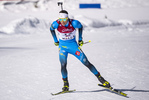13.03.2020, xkvx, Biathlon IBU Cup Obertilliach, Sprint Herren, v.l. Hugo Rivail (France)  / 