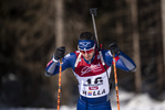 13.03.2020, xkvx, Biathlon IBU Cup Obertilliach, Sprint Herren, v.l. Daniele Cappellari (Italy)  / 