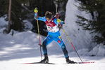 13.03.2020, xkvx, Biathlon IBU Cup Obertilliach, Sprint Herren, v.l. Oscar Lombardot (France)  / 