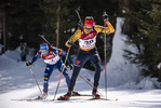 13.03.2020, xkvx, Biathlon IBU Cup Obertilliach, Sprint Herren, v.l. Johannes Werner Donhauser (Germany)  / 