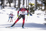 13.03.2020, xkvx, Biathlon IBU Cup Obertilliach, Sprint Herren, v.l. Erlend Bjoentegaard (Norway)  / 