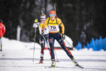 13.03.2020, xkvx, Biathlon IBU Cup Obertilliach, Sprint Damen, v.l. Luise Mueller (Germany)  / 