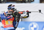 14.03.2020, xsoex, Biathlon IBU Weltcup NoveMesto na Morave, Mixed-Staffel, v.l. Dominik Windisch (Italy) in Aktion am Schiessstand / at the shooting range