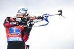14.03.2020, xsoex, Biathlon IBU Weltcup NoveMesto na Morave, Mixed-Staffel, v.l. Johannes Thingnes Boe (Norway) in Aktion am Schiessstand / at the shooting range