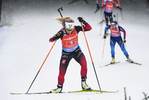 14.03.2020, xsoex, Biathlon IBU Weltcup NoveMesto na Morave, Mixed-Staffel, v.l. Tiril Eckhoff (Norway) in Aktion / in action competes