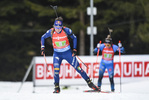 14.03.2020, xsoex, Biathlon IBU Weltcup NoveMesto na Morave, Mixed-Staffel, v.l. Dorothea Wierer (Italy) in Aktion / in action competes
