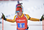 14.03.2020, xsoex, Biathlon IBU Weltcup NoveMesto na Morave, Mixed-Staffel, v.l. Benedikt Doll (Germany) im Ziel / in the finish