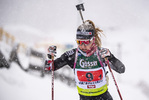 14.03.2020, xkvx, Biathlon IBU Cup Obertilliach, Mixed-Staffel, v.l. Anna Gandler (Austria)  / 