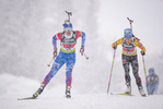 14.03.2020, xkvx, Biathlon IBU Cup Obertilliach, Mixed-Staffel, v.l. Natalia Gerbulova (Russia)  / 