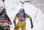 14.03.2020, xkvx, Biathlon IBU Cup Obertilliach, Mixed-Staffel, v.l. Elisabeth Hoegberg (Sweden)  / 
