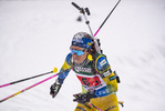 14.03.2020, xkvx, Biathlon IBU Cup Obertilliach, Mixed-Staffel, v.l. Elisabeth Hoegberg (Sweden)  / 