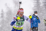 14.03.2020, xkvx, Biathlon IBU Cup Obertilliach, Mixed-Staffel, v.l. Julia Machyniakova (Slovakia)  / 