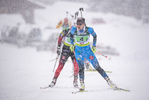 14.03.2020, xkvx, Biathlon IBU Cup Obertilliach, Mixed-Staffel, v.l. Caroline Colombo (France)  / 
