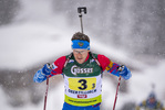 14.03.2020, xkvx, Biathlon IBU Cup Obertilliach, Mixed-Staffel, v.l. Semen Suchilov (Russia)  / 
