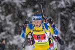 14.03.2020, xkvx, Biathlon IBU Cup Obertilliach, Single-Mixed-Staffel, v.l. Ella Halvarsson (Sweden)  / 