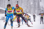 14.03.2020, xkvx, Biathlon IBU Cup Obertilliach, Single-Mixed-Staffel, v.l. Mareike Braun (Germany)  / 