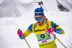 14.03.2020, xkvx, Biathlon IBU Cup Obertilliach, Single-Mixed-Staffel, v.l. Malte Stefansson (Sweden)  / 