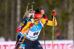 19.03.2021, xkvx, Biathlon IBU World Cup Oestersund, Sprint Damen, v.l. Juliane Fruehwirt (Germany) in aktion / in action competes