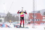 19.03.2021, xkvx, Biathlon IBU World Cup Oestersund, Sprint Herren, v.l. Johannes Thingnes Boe (Norway) in aktion / in action competes