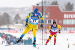 19.03.2021, xkvx, Biathlon IBU World Cup Oestersund, Sprint Herren, v.l. Sebastian Samuelsson (Sweden) in aktion / in action competes