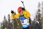 19.03.2021, xkvx, Biathlon IBU World Cup Oestersund, Sprint Herren, v.l. Roman Rees (Germany) in aktion / in action competes