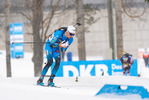 19.03.2021, xkvx, Biathlon IBU World Cup Oestersund, Sprint Herren, v.l. Eric Perrot (France) in aktion / in action competes