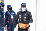 19.03.2021, xkvx, Biathlon IBU World Cup Oestersund, Sprint Herren, v.l. Tarjei Boe (Norway) bei der Siegerehrung / at the medal ceremony