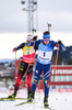 20.03.2021, xkvx, Biathlon IBU World Cup Oestersund, Verfolgung Herren, v.l. Lukas Hofer (Italy) in aktion / in action competes