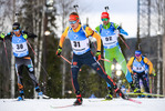 20.03.2021, xkvx, Biathlon IBU World Cup Oestersund, Verfolgung Herren, v.l. Benedikt Doll (Germany) in aktion / in action competes