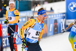 20.03.2021, xkvx, Biathlon IBU World Cup Oestersund, Verfolgung Herren, v.l. David Zobel (Germany) im Ziel / in the finish