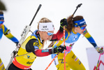 21.03.2021, xkvx, Biathlon IBU World Cup Oestersund, Massenstart Damen, v.l. Tiril Eckhoff (Norway) in aktion / in action competes